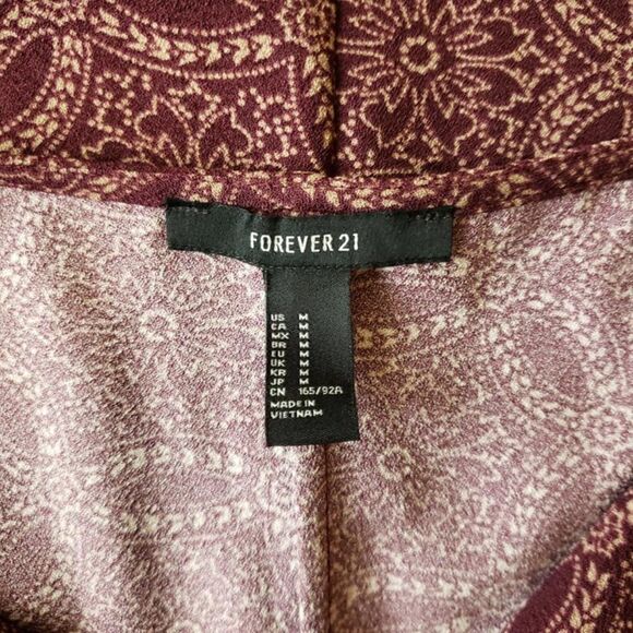 Forever 21 Red Geometric Print Tunic Dress Medium - Picture 6 of 12